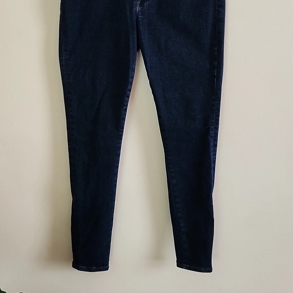 Frame Le One Skinny dark wash jeans women's size 2 organic cotton stretch jeans - Picture 3 of 9